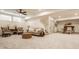 Spacious finished basement with a seating area and dining table at 1395 Chatham Hills Blvd, Westfield, IN 46074