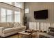 Cozy living room with large windows, comfortable seating, and stylish decor at 1395 Chatham Hills Blvd, Westfield, IN 46074