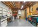 Unfinished basement area with ample space for storage or workshop at 14720 Warner Trl, Westfield, IN 46074