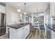 Eat-in kitchen with stainless steel appliances, central island, and open layout at 14720 Warner Trl, Westfield, IN 46074
