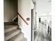 Open view of kitchen, staircase, and part of living room with open layout at 14720 Warner Trl, Westfield, IN 46074