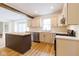 Bright kitchen with an island, stainless steel appliances and modern cabinetry at 1515 Dawson St, Indianapolis, IN 46203