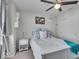 Comfortable bedroom with a ceiling fan, a closet, and soft, inviting decor at 16060 Barringer Ct, Westfield, IN 46074
