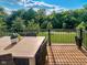 Outdoor deck is nicely furnished, providing a perfect space for relaxation with an idyllic view at 16060 Barringer Ct, Westfield, IN 46074