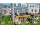 Backyard featuring an upper deck with outdoor furniture and lower level patio seating at 16060 Barringer Ct, Westfield, IN 46074