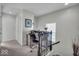 Hallway landing with a desk workstation and a staircase at 16060 Barringer Ct, Westfield, IN 46074