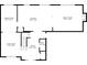 Detailed first floor plan showcasing the layout of the living room, dining room, kitchen, Gathering room, and foyer at 2468 Wyndham S Pl, Columbus, IN 47203