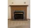 Close up view of fireplace with decorative wooden mantel at 2690 Trailridge Ct, Martinsville, IN 46151