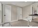 The office boasts two large closets, a workspace, and neutral tones to give a bright interior at 305 Sanders St, Indianapolis, IN 46225