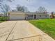 Single-story home with a well-maintained lawn and concrete driveway at 3913 Eastern Dr, Anderson, IN 46012