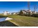 A vast green backyard with newly planted grass, perfect for Gathering fun and outdoor activities at 4068 Bozeman Way, Bargersville, IN 46106