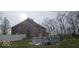 View of the backyard featuring an above ground pool and privacy fence at 4743 Little Hurricane Rd, Martinsville, IN 46151