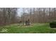 Large back yard with swing set and shed at 4743 Little Hurricane Rd, Martinsville, IN 46151