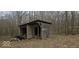 Rustic shed in the woods behind the house at 4743 Little Hurricane Rd, Martinsville, IN 46151