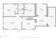 Layout of the first floor showcasing bedrooms, bathroom, living areas, and kitchen at 7609 Camby Rd, Indianapolis, IN 46113