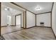 A cozy living space with neutral color and natural wood beam accents at 7609 Camby Rd, Indianapolis, IN 46113