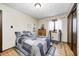 Sunlit bedroom with a carpet, natural light, and closet storage at 920 Mellowood Dr, Indianapolis, IN 46217
