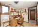 Home office with vintage desk, natural light, and unique decor at 920 Mellowood Dr, Indianapolis, IN 46217
