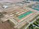 Panoramic view showcasing the layout of the Lone Pine Farms community with ponds and landscaping at 1378 Foxtail Ln, Greenwood, IN 46143