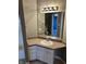 Bathroom featuring a vanity with sink and a mirror with accent lighting at 2250 N Pennsylvania St # 8, Indianapolis, IN 46205