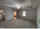 Large main bedroom with a ceiling fan, and an ensuite bathroom at 2856 Colony Lake East Dr, Plainfield, IN 46168