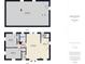 First and second floor plan with room dimensions at 2920 Lincoln St, Anderson, IN 46016