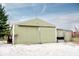 Exterior of a large storage building with a wide sliding door and ample outdoor storage at 3110 S County Road 225 East, Danville, IN 46122