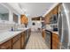 Classic kitchen with stainless steel appliances, ample counter space, and bright lighting at 315 Sunset Dr, Columbus, IN 47201