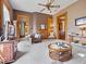 Inviting living room with decorative fireplace, comfortable seating, and an open floor plan at 3308 S 600 E Rd, Waldron, IN 46182