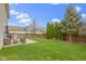 Wide backyard featuring furniture, patio, grill and a beautiful yard at 3511 Limesprings Ln, Whitestown, IN 46075