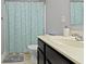 Bathroom with toilet, tub/shower, and vanity with sink at 3511 Limesprings Ln, Whitestown, IN 46075