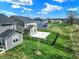 Aerial view of a neighborhood, showcasing the house's placement at 4941 Oak Hill Dr, Lebanon, IN 46052