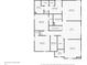 Second-floor layout with bedrooms, bathrooms, a loft, and a laundry room at 4941 Oak Hill Dr, Lebanon, IN 46052
