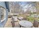 Wooden deck with furniture, grill, and view of fenced backyard at 5028 Graceland Ave, Indianapolis, IN 46208