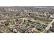 Drone shot of a residential neighborhood with tree-lined streets and diverse home styles at 5116 Norway Dr, Indianapolis, IN 46219