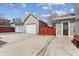 Detached two-car garage with long driveway at 5116 Norway Dr, Indianapolis, IN 46219