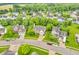 Neighborhood aerial view featuring well-manicured lawns and mature trees surrounding the homes at 6071 Sugar Pine Dr, Avon, IN 46123
