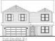 Detailed architectural rendering of a two-story home showcasing the front elevation and garage at 6718 Rawlings Ln, Indianapolis, IN 46221