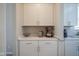 Well-organized kitchen includes extra counter space and plenty of storage cabinets at 7140 Leatherwood Dr, Indianapolis, IN 46259