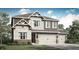 Charming two-story home with neutral siding, brick accents, and a three-car garage at 7423 Standish Ln, Avon, IN 46123
