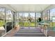 Bright sunroom with hardwood floors, lots of natural light, and comfortable seating overlooking the backyard at 7914 Cardinal E Cv, Indianapolis, IN 46256