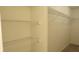 Spacious walk-in closet featuring ample shelving for optimal storage solutions at 796 Hickory Pine Dr, Whiteland, IN 46184