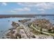 Scenic aerial view of lakefront homes and surrounding neighborhood at 9769 Marina Village Dr, Indianapolis, IN 46256
