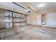 Garage features lots of storage cabinets, workbench and an automatic door at 9769 Marina Village Dr, Indianapolis, IN 46256