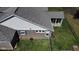 Aerial view of a home's fenced in backyard with a screened in porch at 9831 N Port Dr, McCordsville, IN 46055