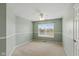 Spacious bedroom with light green walls, neutral carpet, ceiling fan and natural light at 10611 Proposal Pointe Way, Fishers, IN 46040