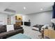 This room features a bedroom area, with seating and shelving at 11974 Volcanic Rock Dr, Fishers, IN 46037