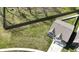 Bird's eye view showing the home with an attached two car garage and fenced backyard at 1336 Danielle Rd, Lebanon, IN 46052
