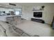Relaxing living space with a comfortable couch and an open view of the adjacent kitchen at 1336 Danielle Rd, Lebanon, IN 46052