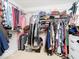 Organized walk-in closet with ample storage space and shelving at 13921 Leatherwood Dr, Carmel, IN 46033